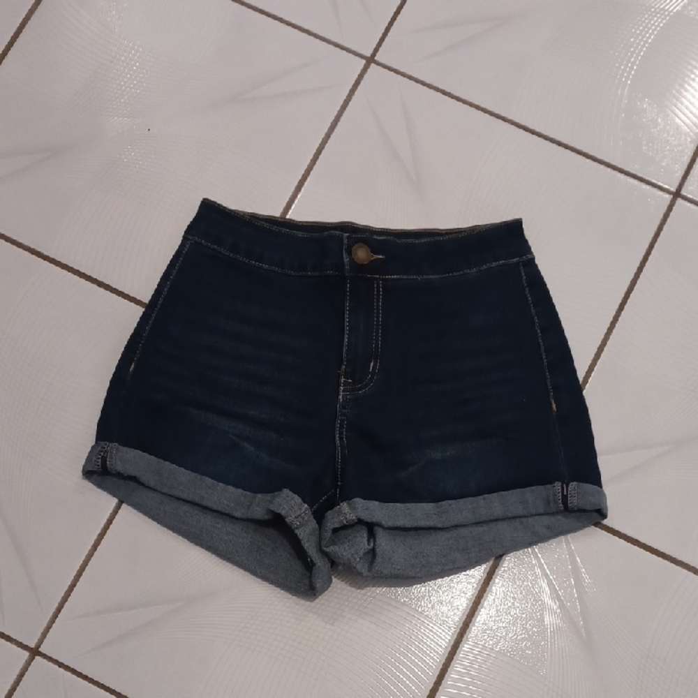 4/$80 Dark Blue Cuffed Jean Shorts - Size Small